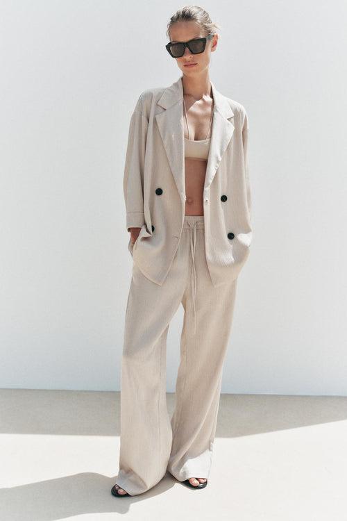 BLAZER EFFET PLISSÉ