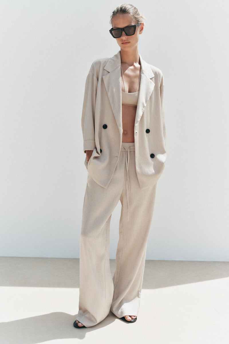 BLAZER EFFET PLISSÉ