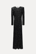 Robe à Sequins avec Épaulettes – Collection EP