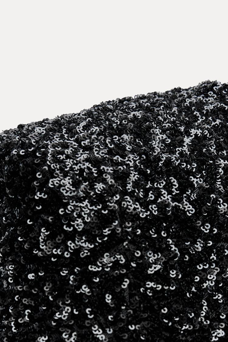 Robe à Sequins avec Épaulettes – Collection EP