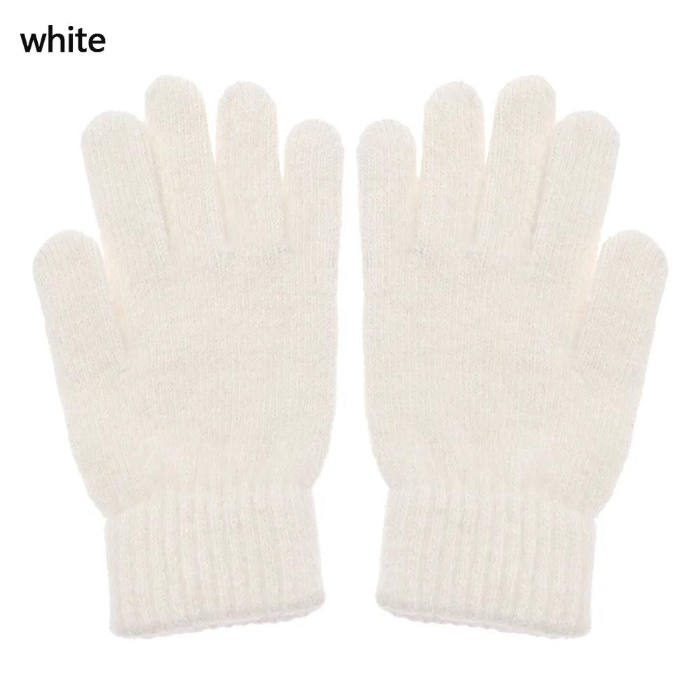 Gants en maille extensible – blanc
