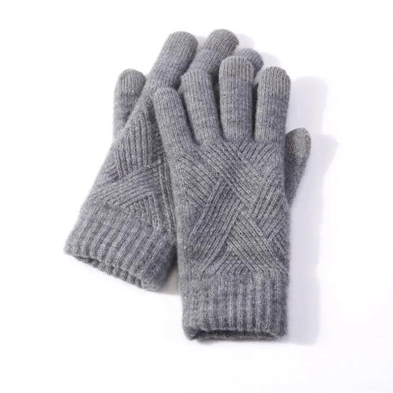 Gants en maille unis – vue 9
