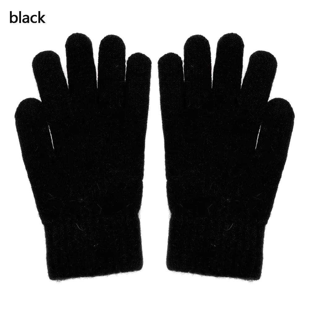 Gants en maille extensible – noir