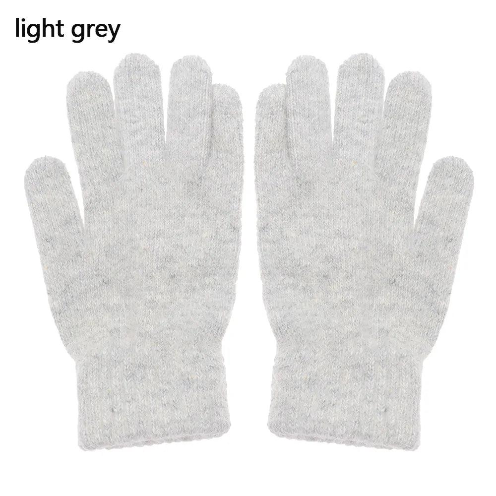 Gants en maille extensible – gris clair