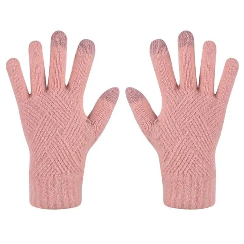 Gants en maille unis – vue 7
