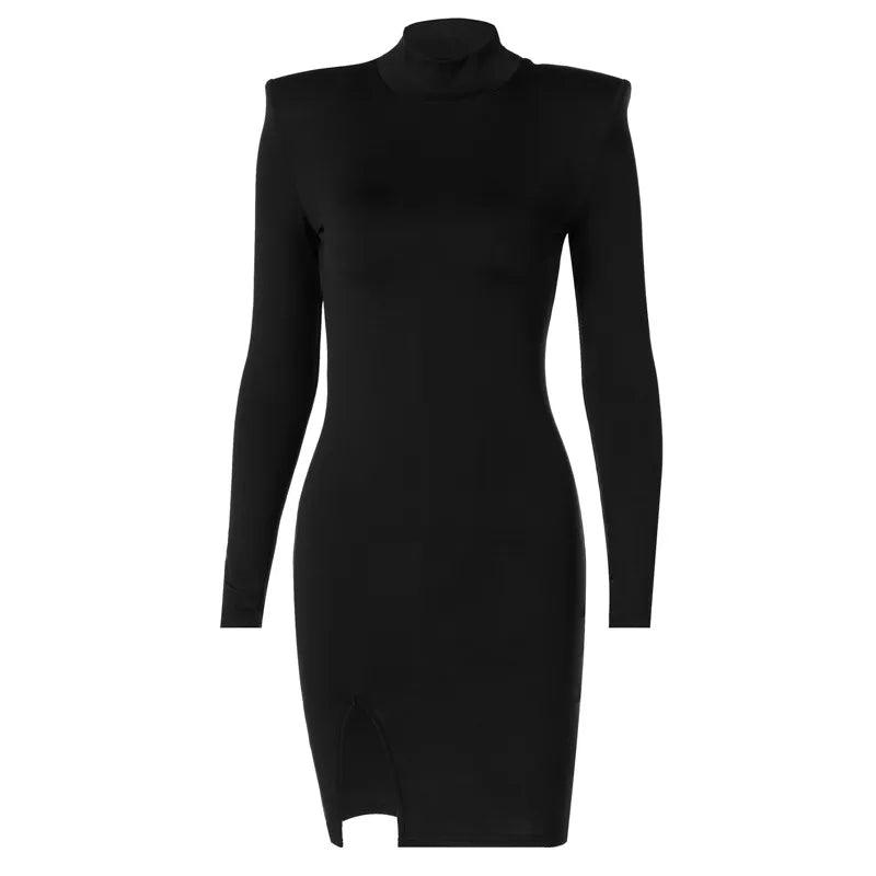 Mini robe moulante à manches longues – vue 6