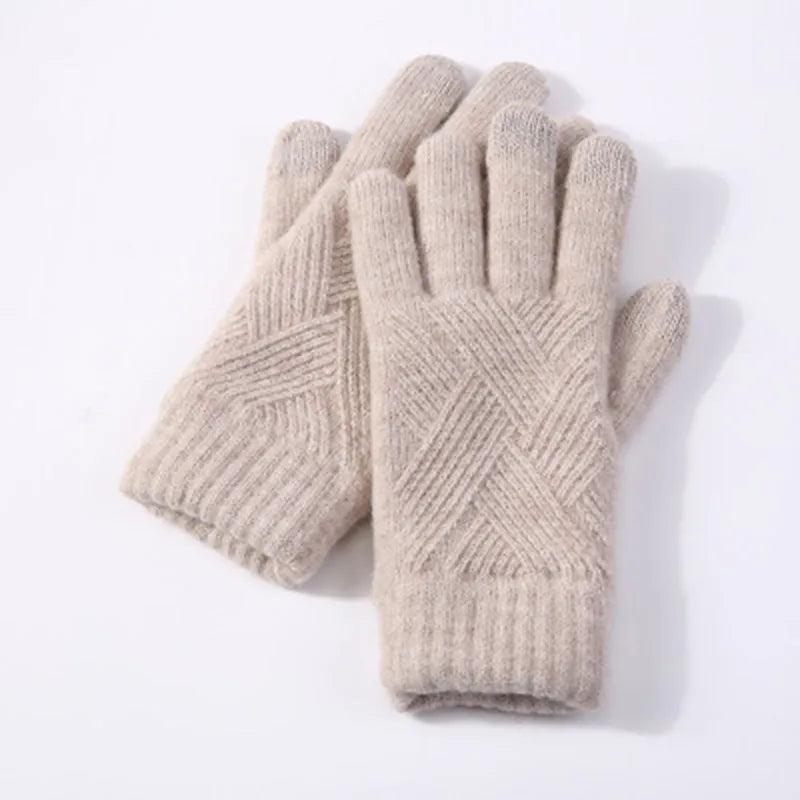 Gants en maille unis