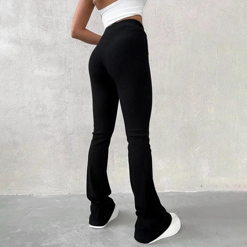 Pantalon évasé en velours côtelé – vue 5