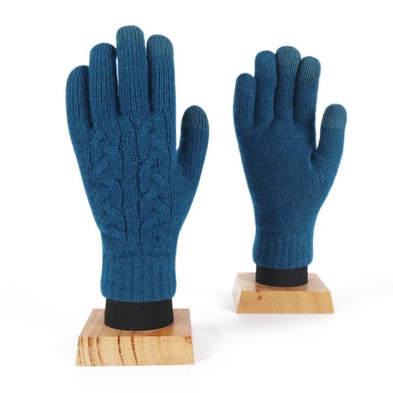 Gants en maille unis
