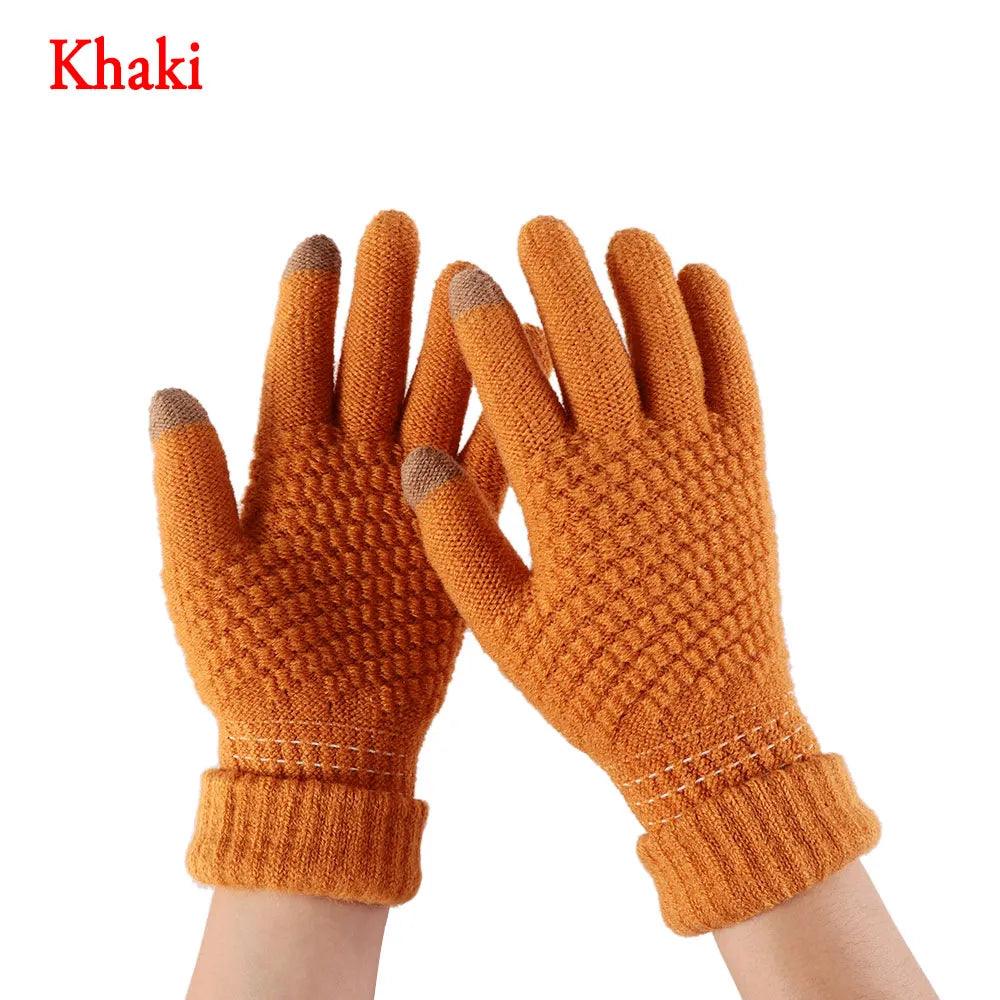 Gants en maille extensible