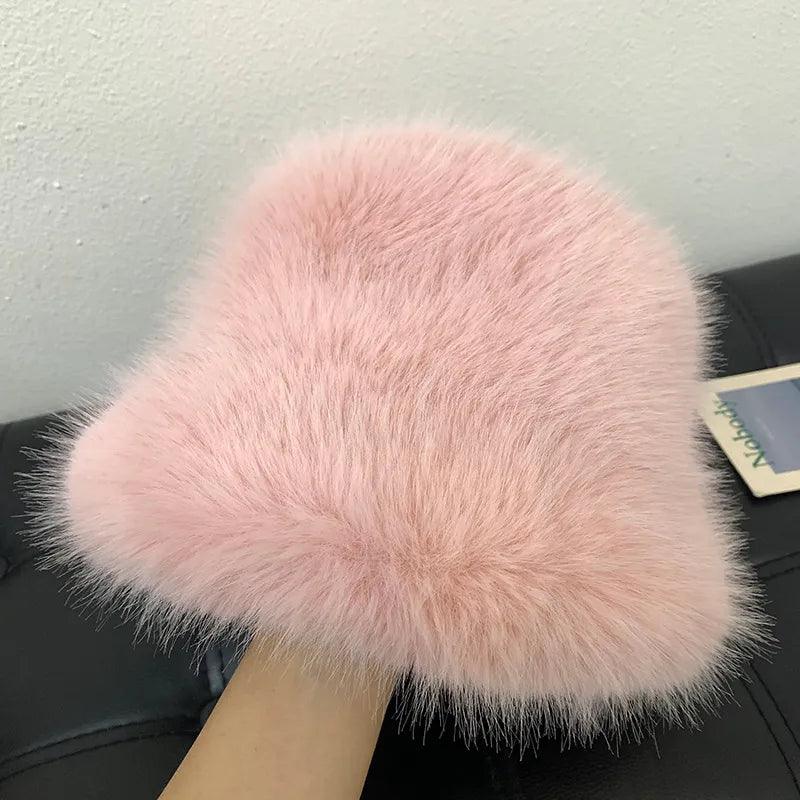 Bob en fausse fourrure – rose
