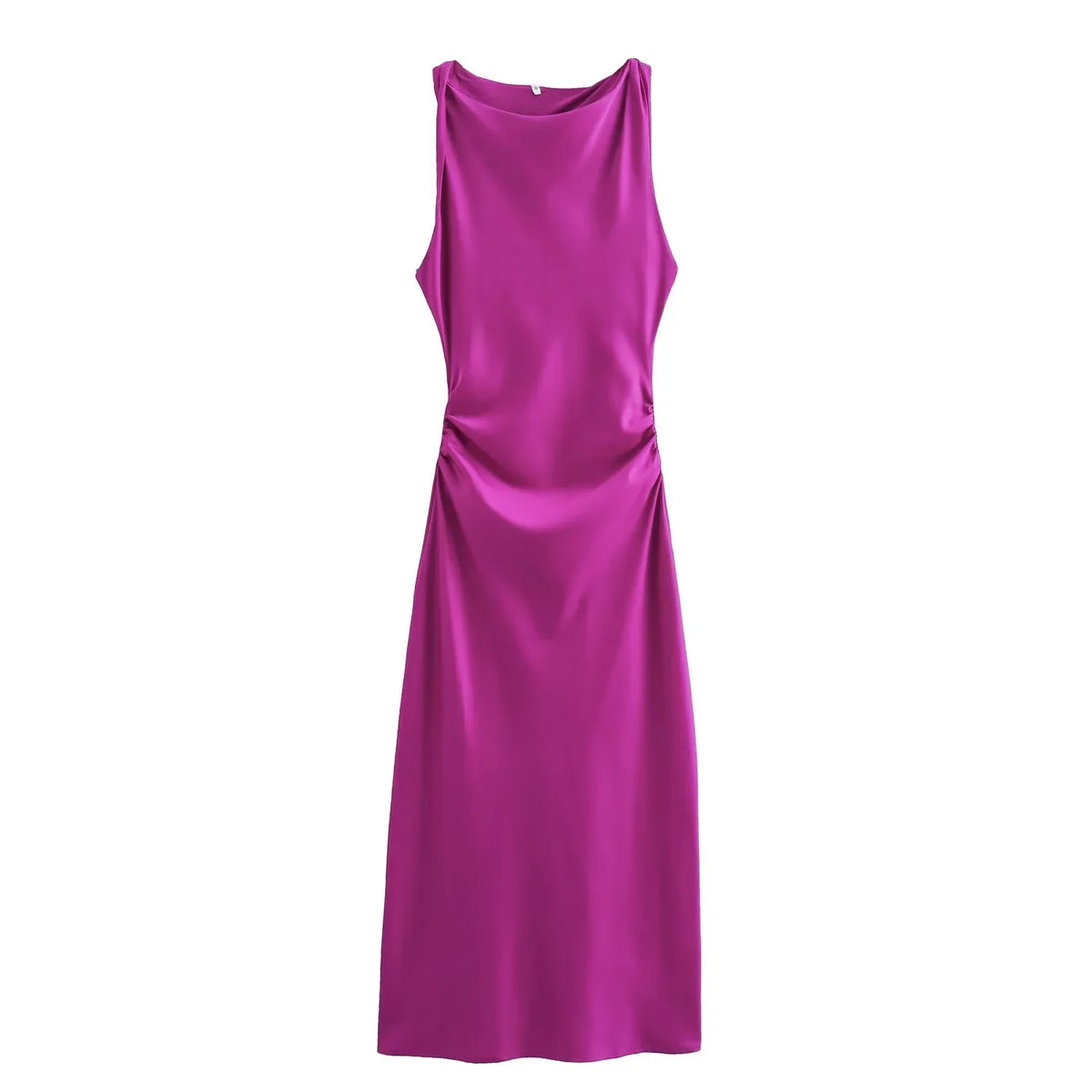 Robe Élégance Bohème – Halter Plissé