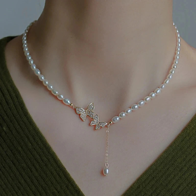 Collier Long Vintage pour Femme – Élégant et Intemporel