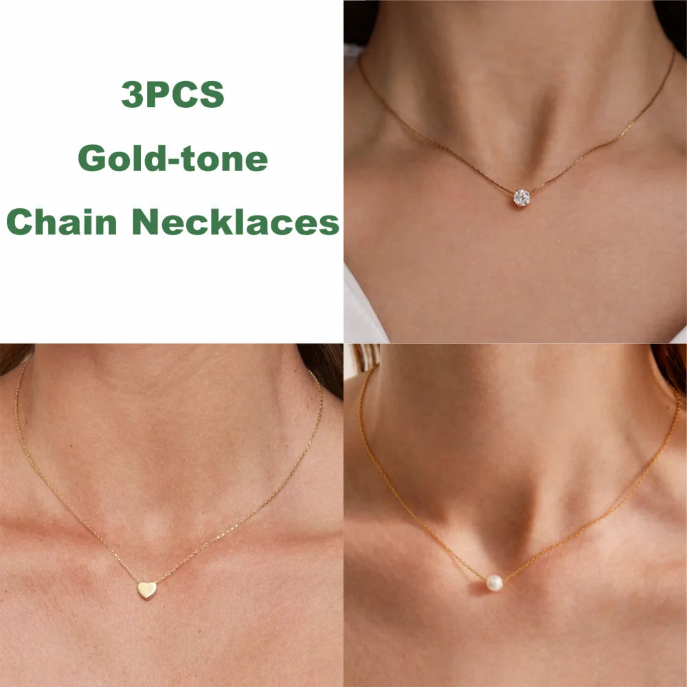 Collier point lumineux zircon
