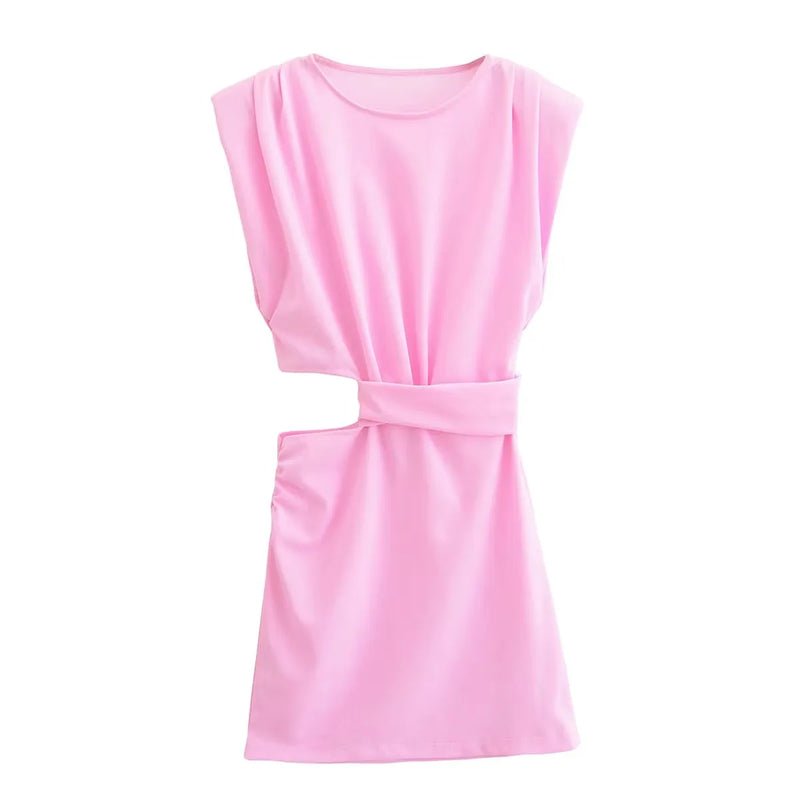 Robe Mini Asymétrique d'Été