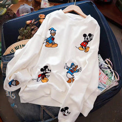 Pull brodé Mickey Mouse and Donald Duck - Eleganceparis 