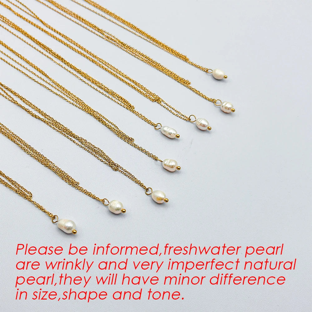 Collier double rang à perle d'imitation – vue 5