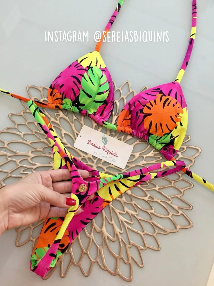 Instinct Léopard – Bikini Imprimé Sauvage à Lacets