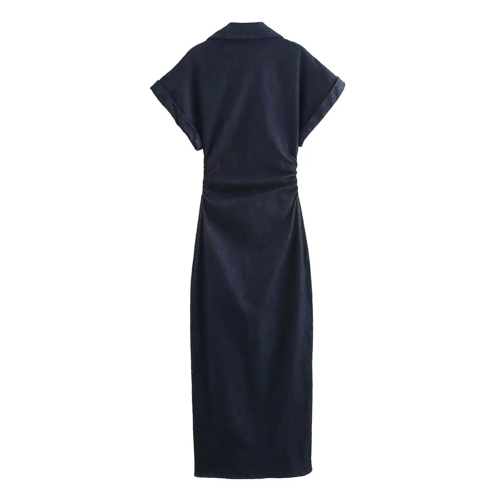 Robe Chemise Longue en Jean – Détente Chic
