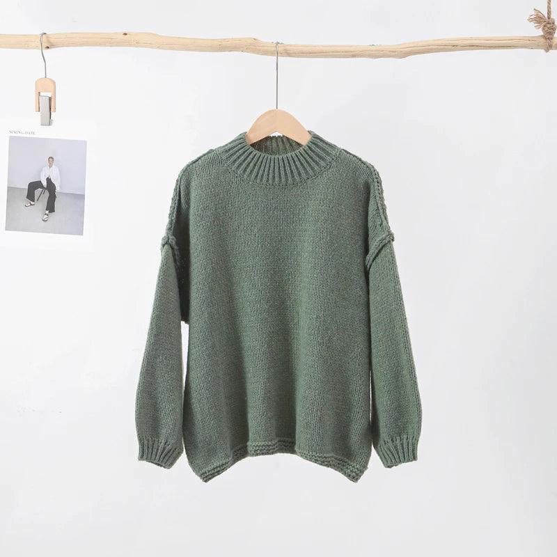 pull à col rond décontracté - Eleganceparis 