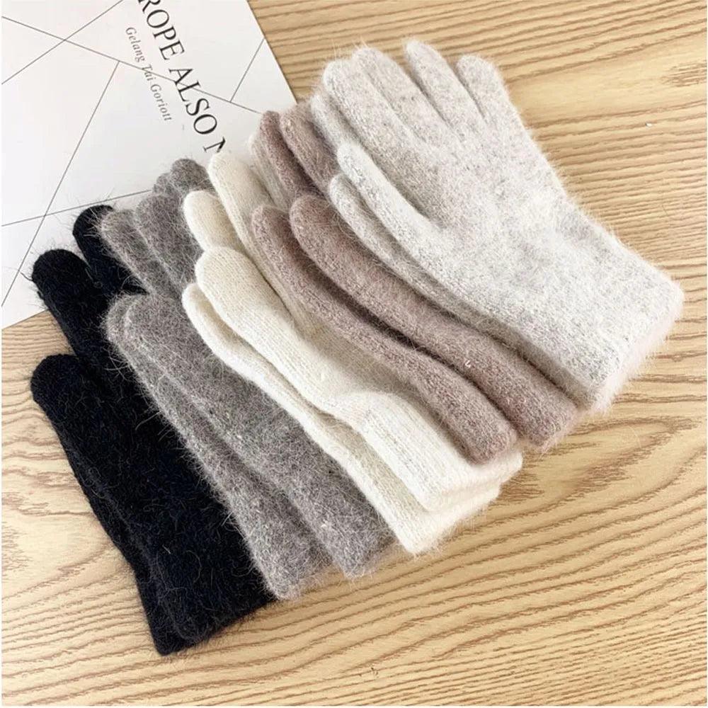 Gants en maille extensible