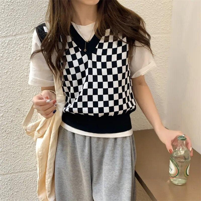 Gilet sans manche tricoté (+3 couleurs) - Eleganceparis 