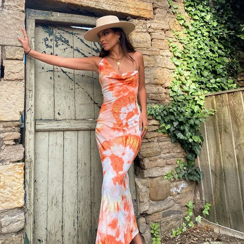 Robe Longue Bohème Tie-Dye