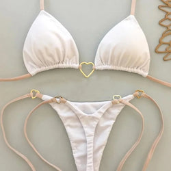 Éclat Rosé – Bikini à lacets deux pièces