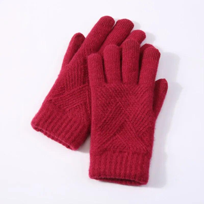 Gants en maille unis – vue 10