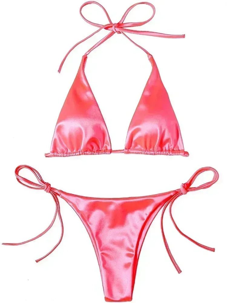 HaloCurve – Bikini à col licou avec anneau décoratif