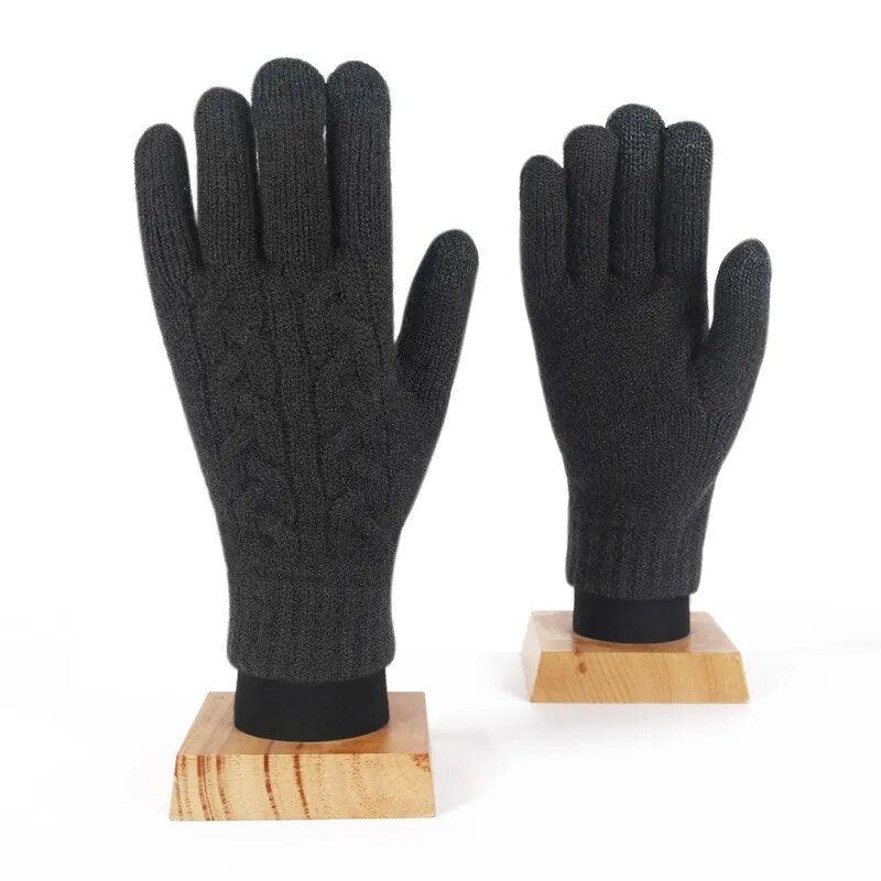 Gants en maille unis