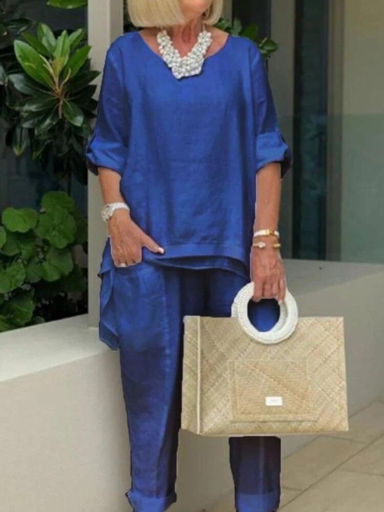 Ensemble t-shirt et pantalon droit – vue 5