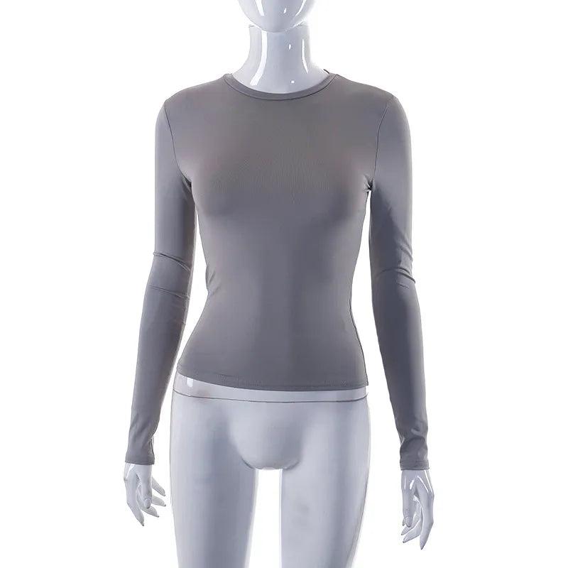 T-shirt court basique manches courtes – gris