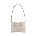 Sac tressé torsadé en simili cuir – beige