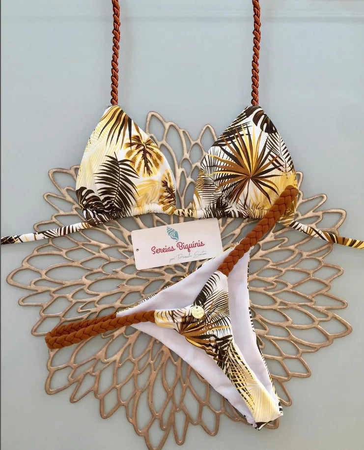 Instinct Léopard – Bikini Imprimé Sauvage à Lacets