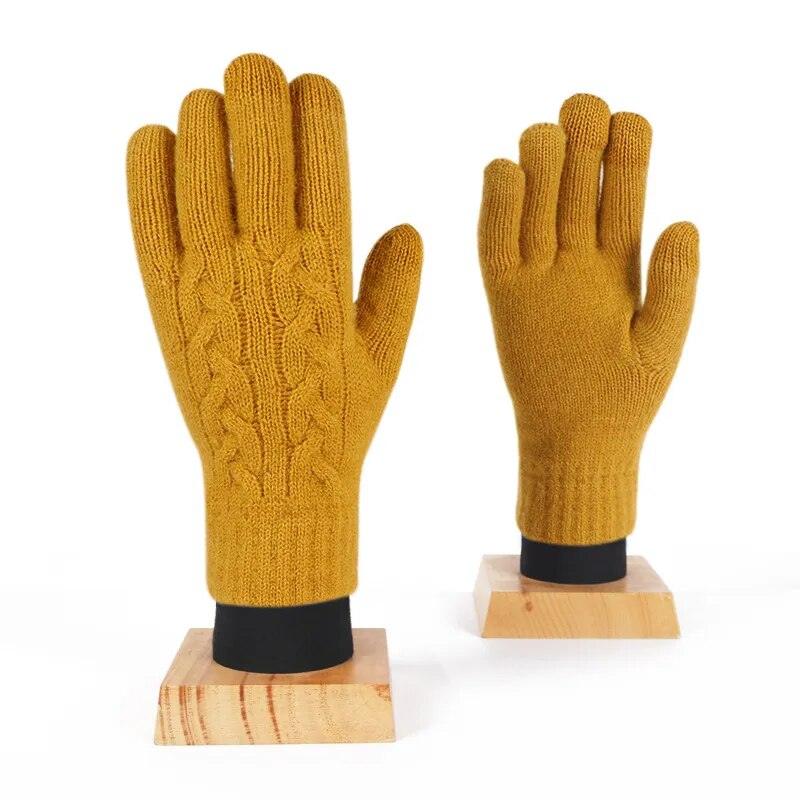Gants en maille unis