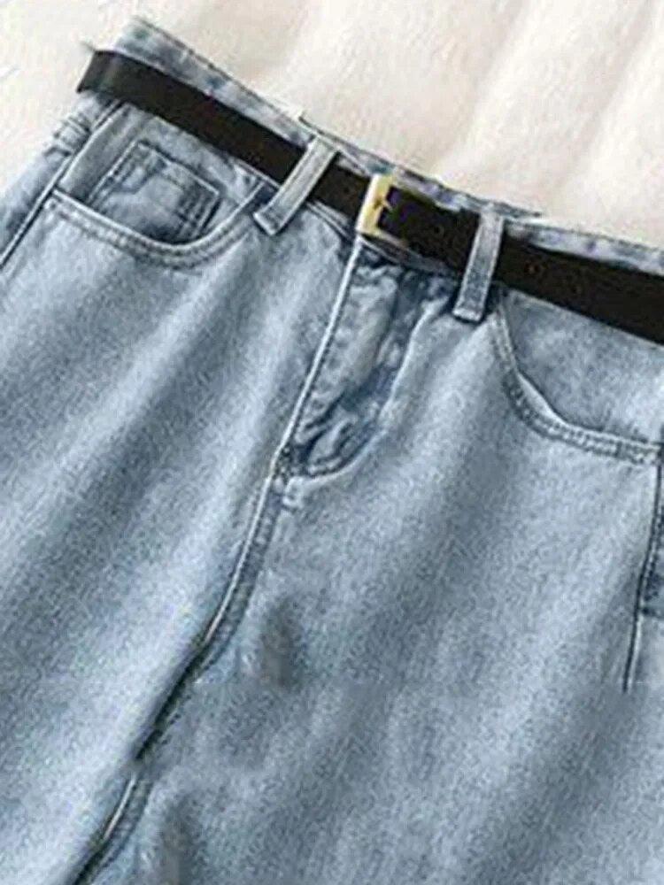 Jean carotte taille haute longueur cheville – vue 6
