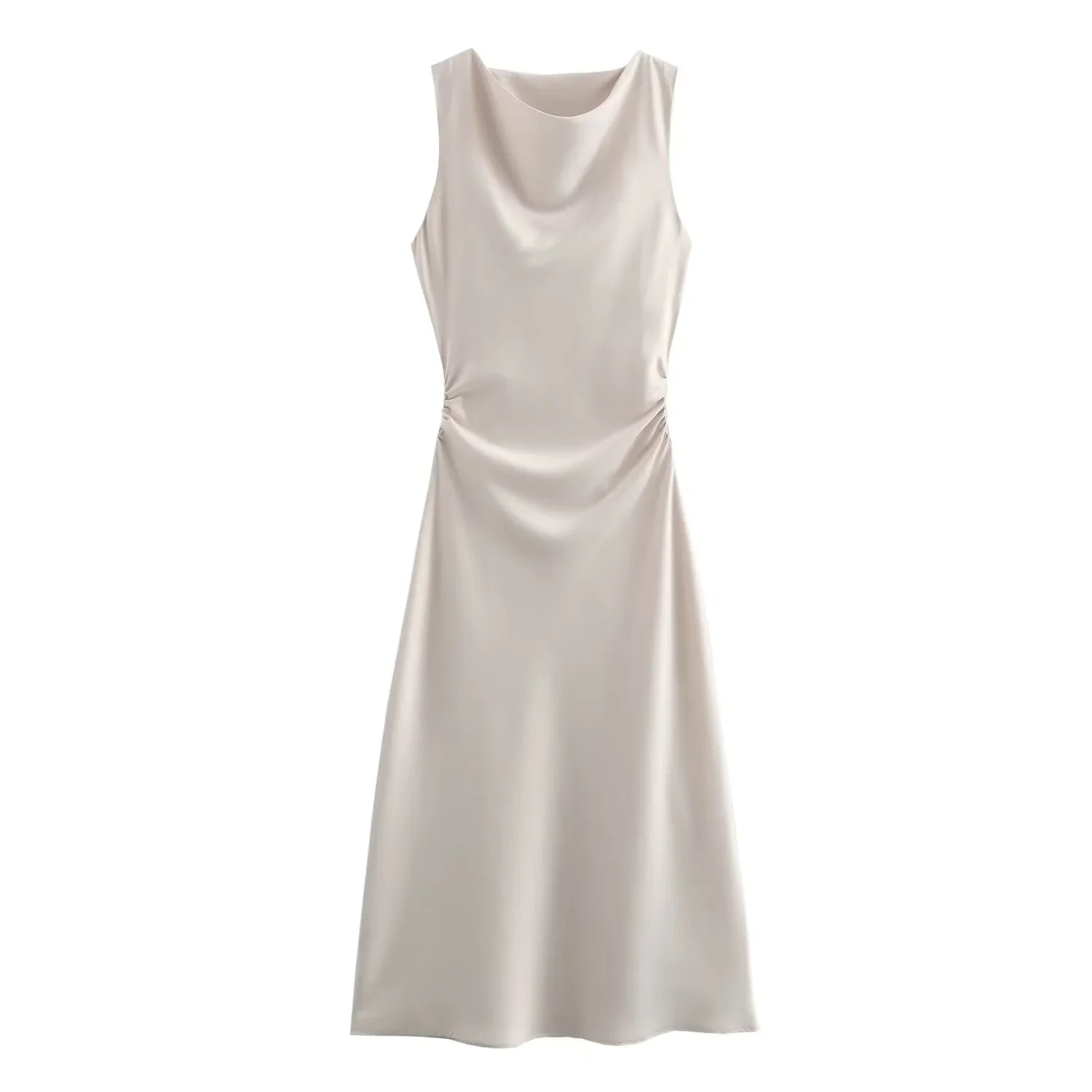 Robe Élégance Bohème – Halter Plissé