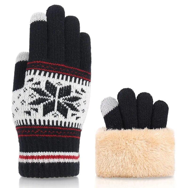 Gants en maille unis
