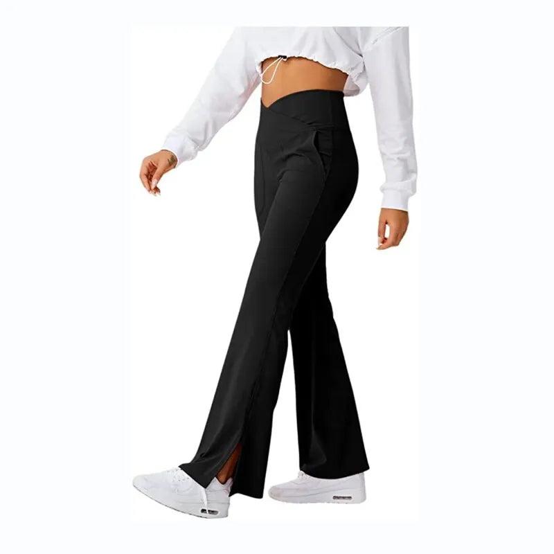 Pantalon patte d'éléphant taille élastique