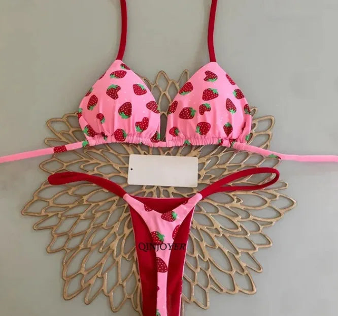 Instinct Léopard – Bikini Imprimé Sauvage à Lacets