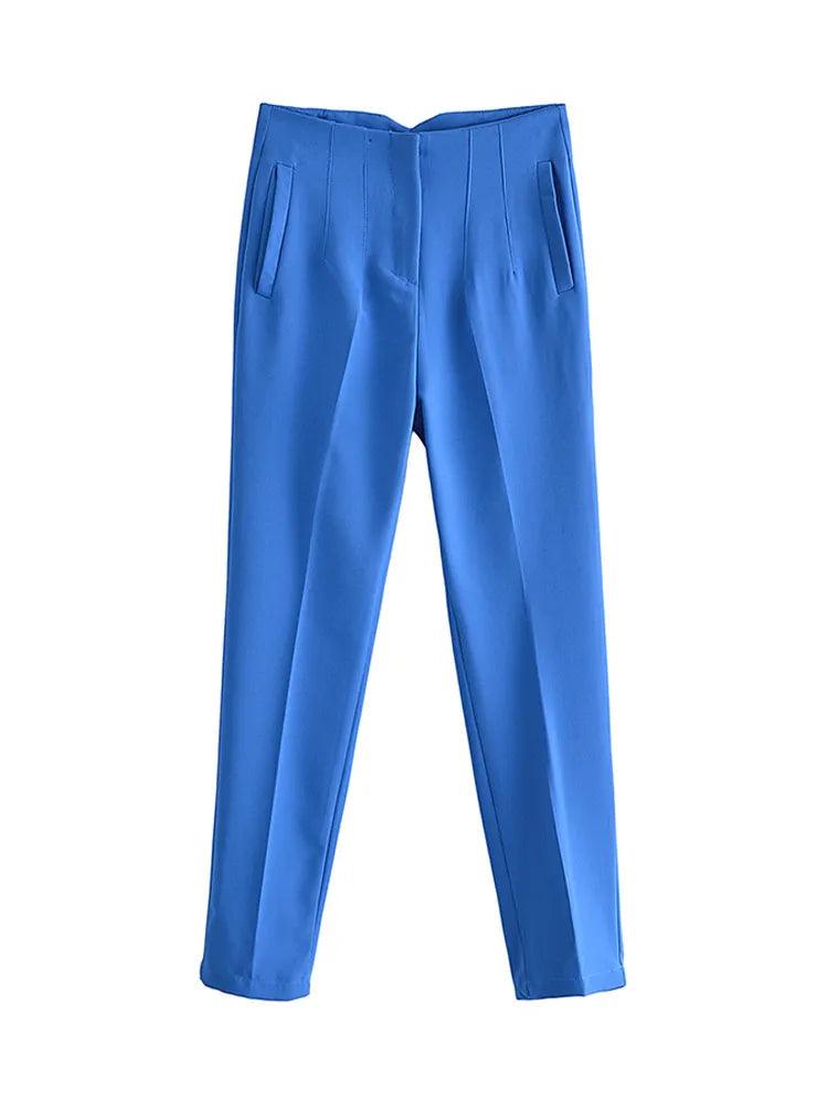 Pantalon chino femme taille haute – vue 2