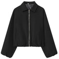 Veste courte « Sporty Chic » – Zippée femme