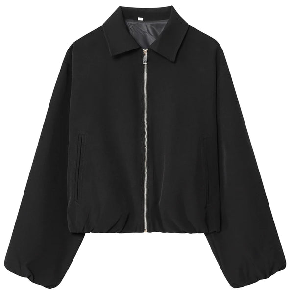Veste courte « Sporty Chic » – Zippée femme
