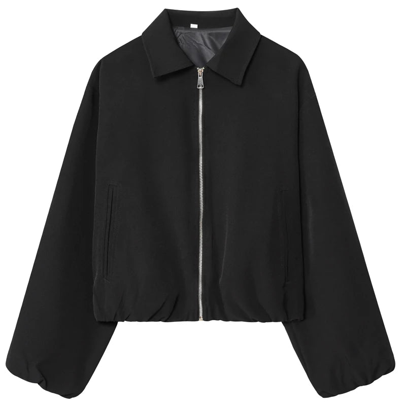 Veste courte « Sporty Chic » – Zippée femme