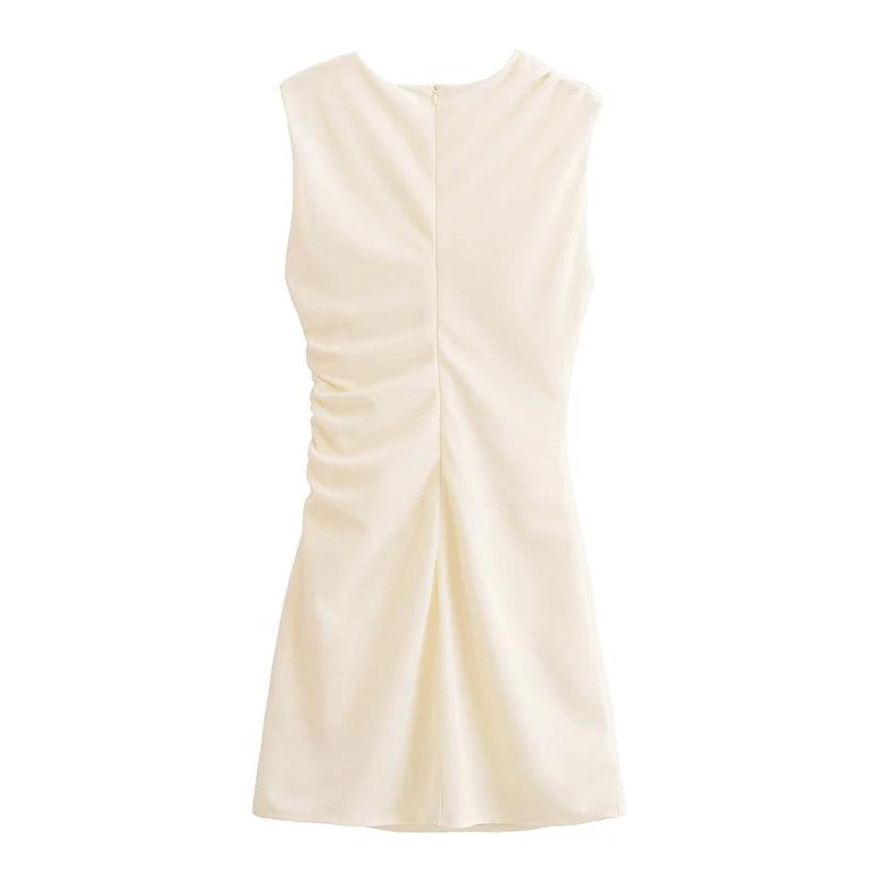 Robe courte drapée