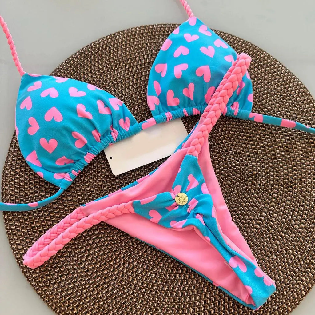 Instinct Léopard – Bikini Imprimé Sauvage à Lacets