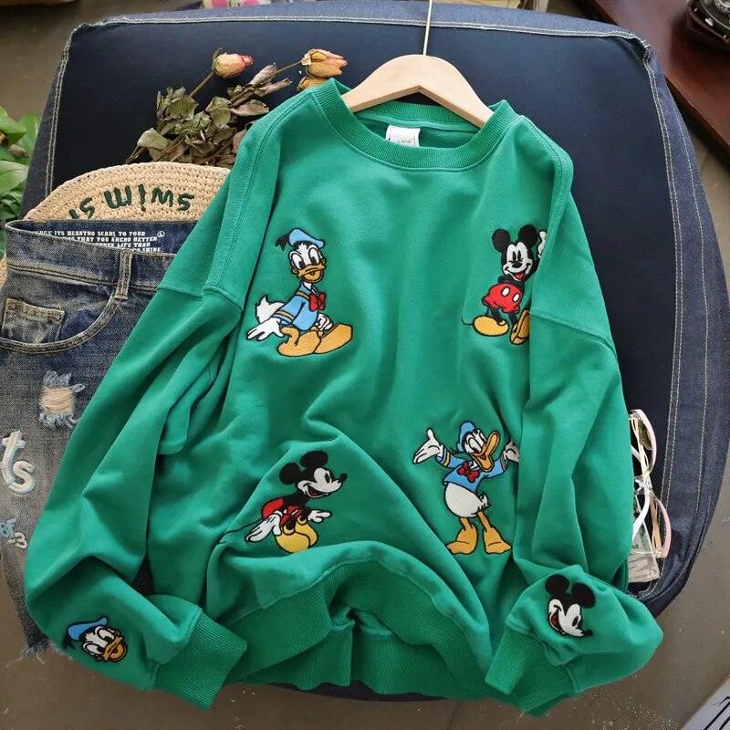 Pull brodé Mickey Mouse and Donald Duck - Eleganceparis 