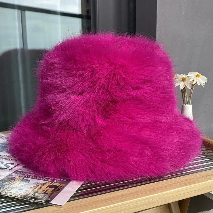Bob en fausse fourrure – rose