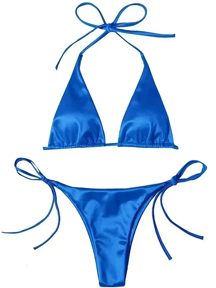 HaloCurve – Bikini à col licou avec anneau décoratif